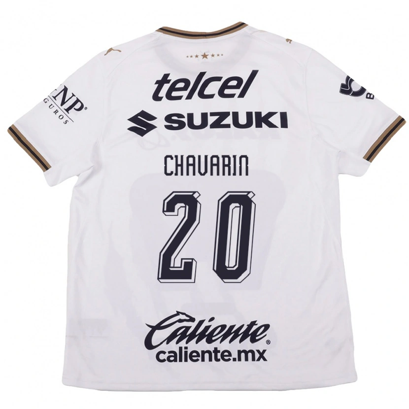 Danxen Kinderen Aerial Chavarin #20 Wit Zwart Bruin Uitshirt Uittenue 2026/27 T-Shirt