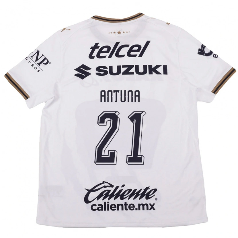 Danxen Kinderen Uriel Antuna #21 Wit Zwart Bruin Uitshirt Uittenue 2026/27 T-Shirt