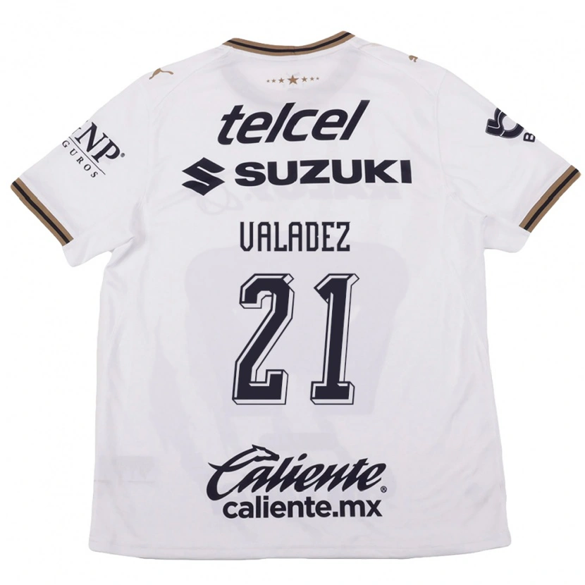 Danxen Kinderen Natalia Macias Valadez #21 Wit Zwart Bruin Uitshirt Uittenue 2026/27 T-Shirt