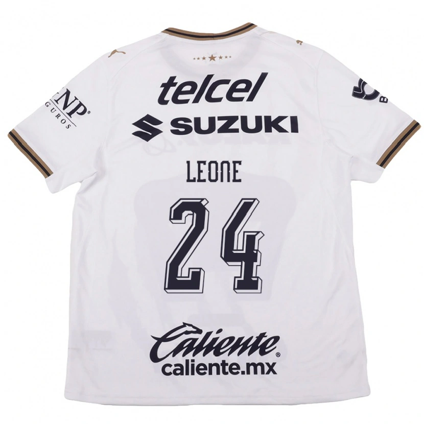 Danxen Kinderen Tony Leone #24 Wit Zwart Bruin Uitshirt Uittenue 2026/27 T-Shirt
