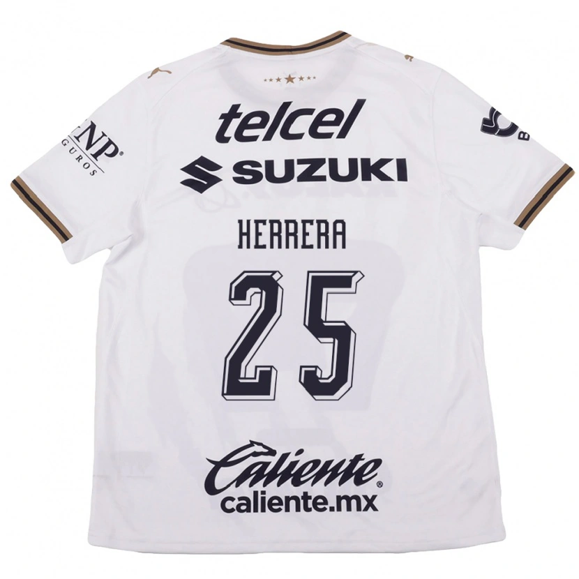 Danxen Kinderen Laura Herrera #25 Wit Zwart Bruin Uitshirt Uittenue 2026/27 T-Shirt
