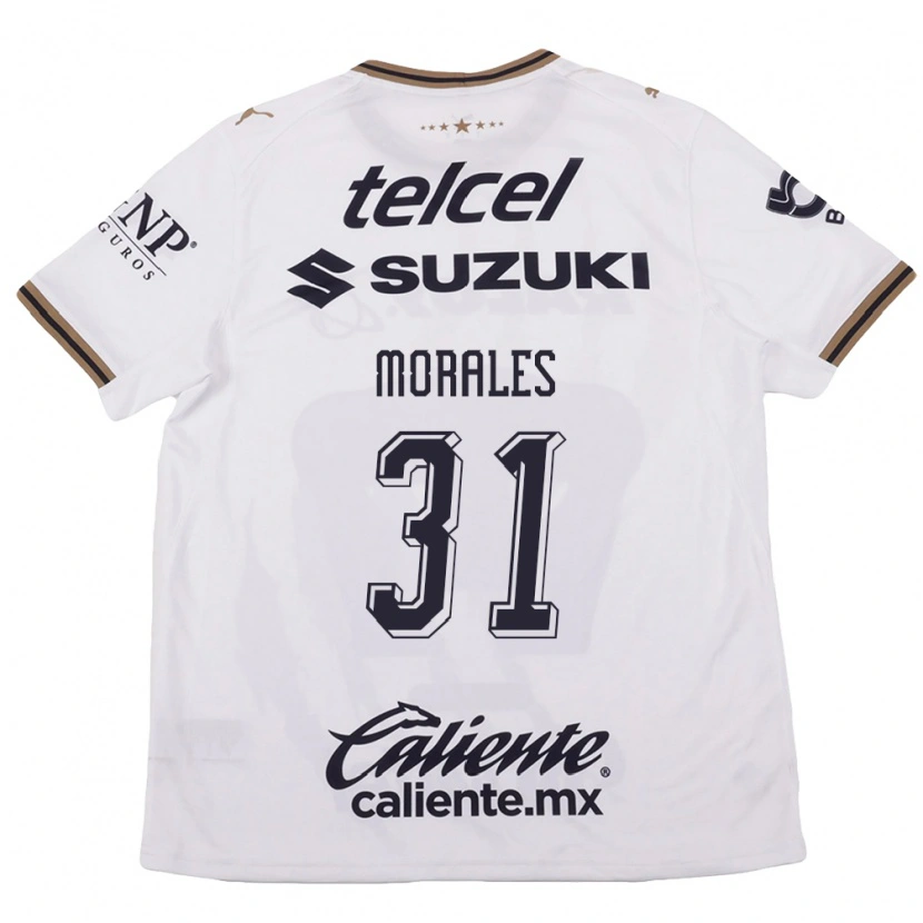 Danxen Kinderen Robert Morales #31 Wit Zwart Bruin Uitshirt Uittenue 2026/27 T-Shirt
