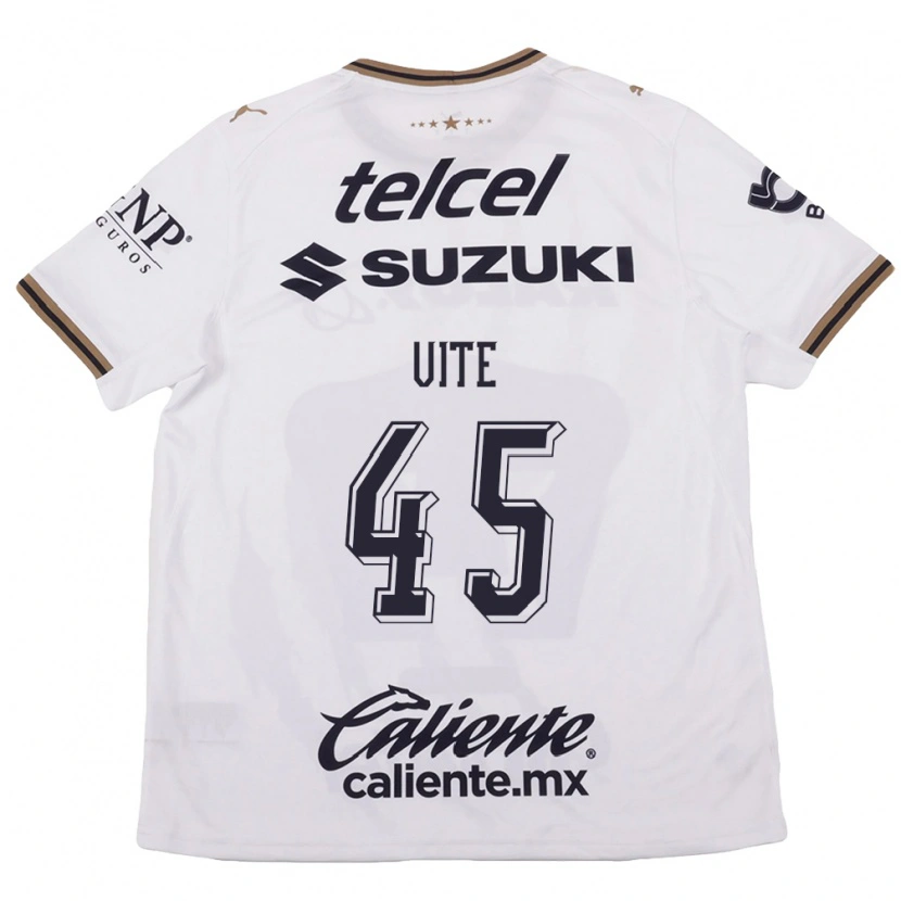 Danxen Kinderen Pedro Vite #45 Wit Zwart Bruin Uitshirt Uittenue 2026/27 T-Shirt