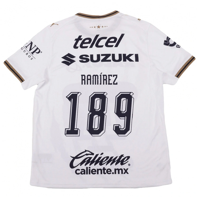 Danxen Kinderen Héctor Ramírez #189 Wit Zwart Bruin Uitshirt Uittenue 2026/27 T-Shirt