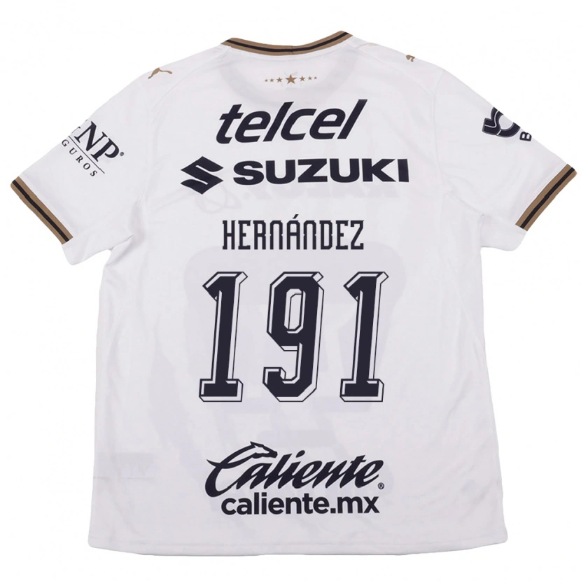 Danxen Kinderen Marco Hernández #191 Wit Zwart Bruin Uitshirt Uittenue 2026/27 T-Shirt