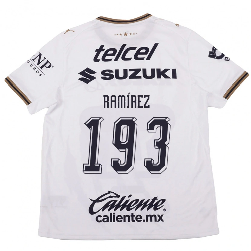 Danxen Kinderen Dennis Ramírez #193 Wit Zwart Bruin Uitshirt Uittenue 2026/27 T-Shirt