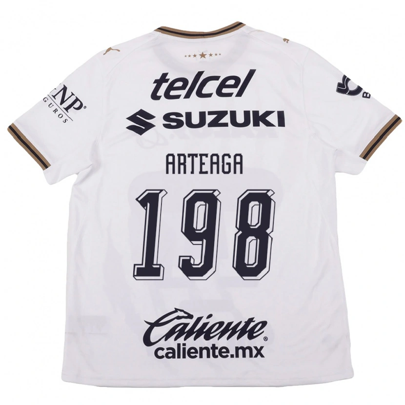 Danxen Kinderen Edwin Arteaga #198 Wit Zwart Bruin Uitshirt Uittenue 2026/27 T-Shirt
