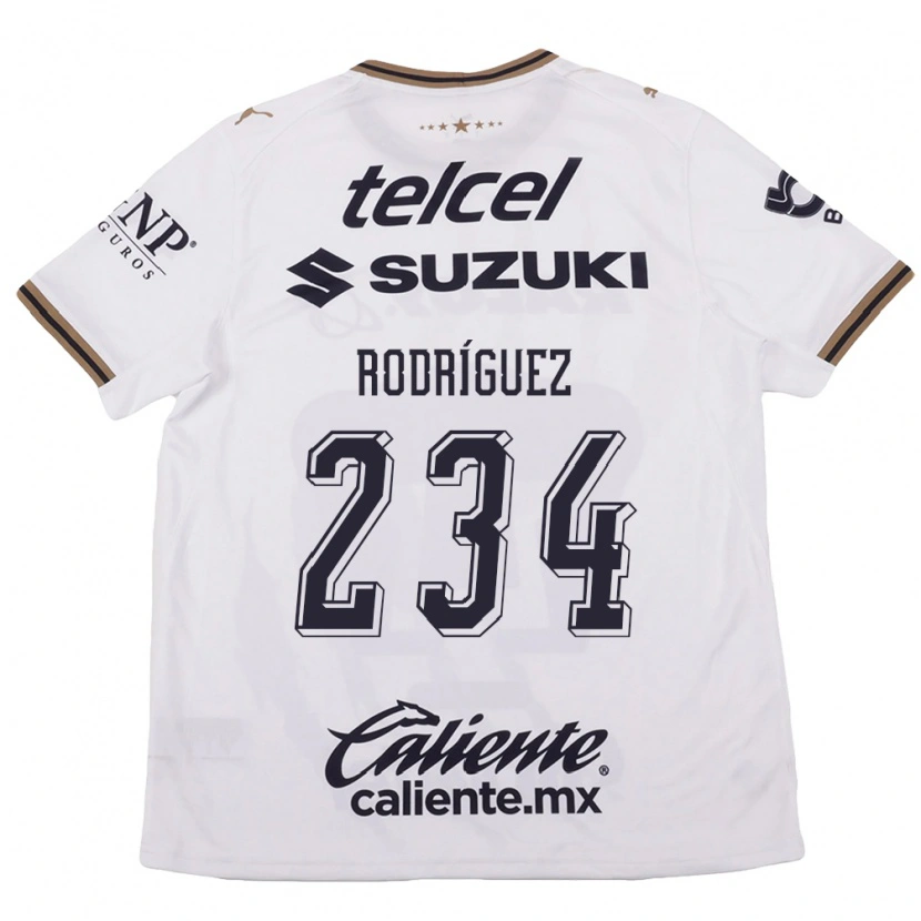 Danxen Kinderen Axel Rodríguez #234 Wit Zwart Bruin Uitshirt Uittenue 2026/27 T-Shirt