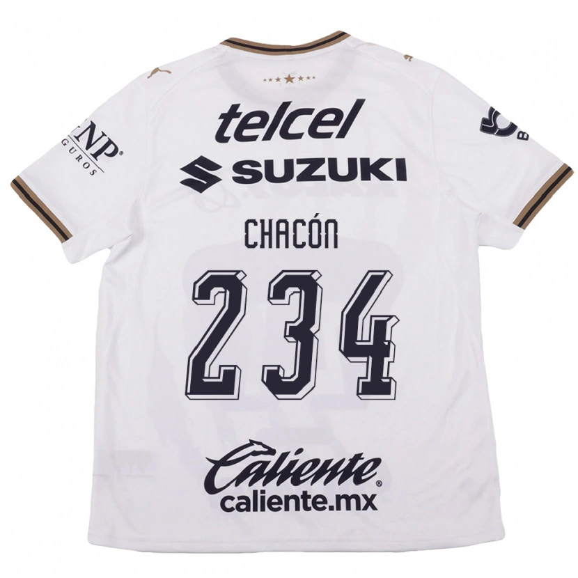 Danxen Kinderen Nicolás Chacón #234 Wit Zwart Bruin Uitshirt Uittenue 2026/27 T-Shirt