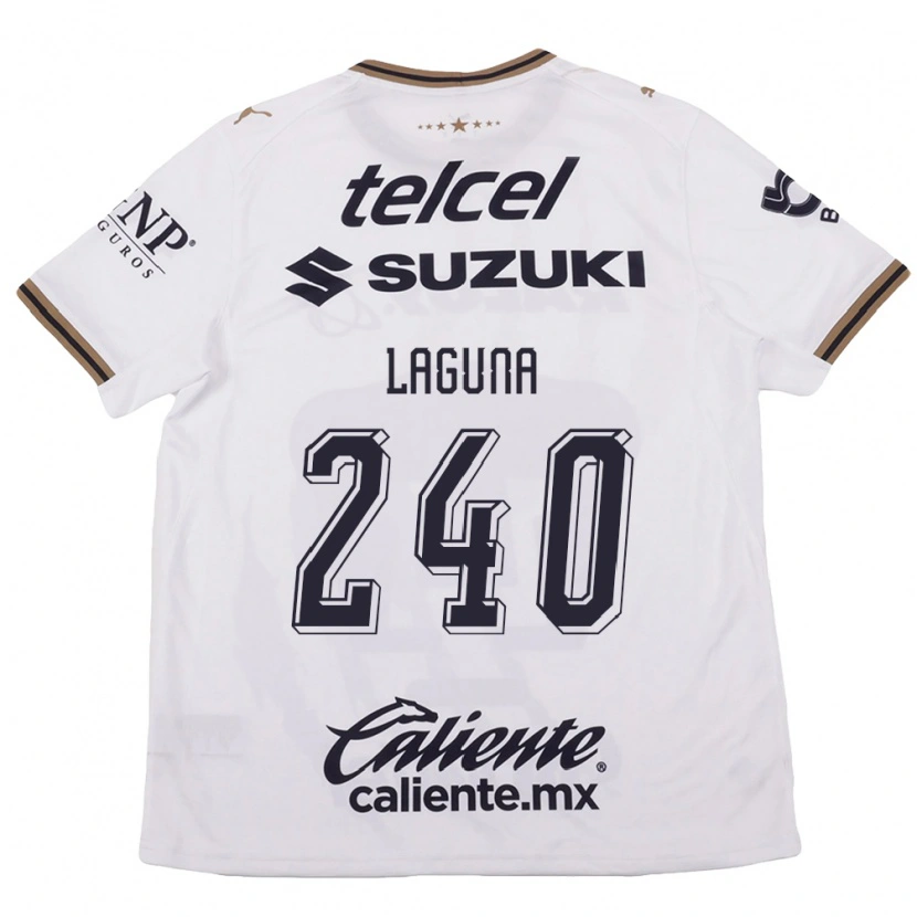 Danxen Kinderen Diego Laguna #240 Wit Zwart Bruin Uitshirt Uittenue 2026/27 T-Shirt