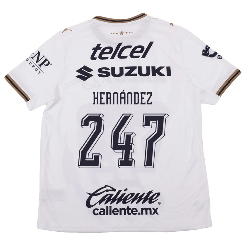 Danxen Kinderen Oswaldo Hernández #247 Wit Zwart Bruin Uitshirt Uittenue 2026/27 T-Shirt