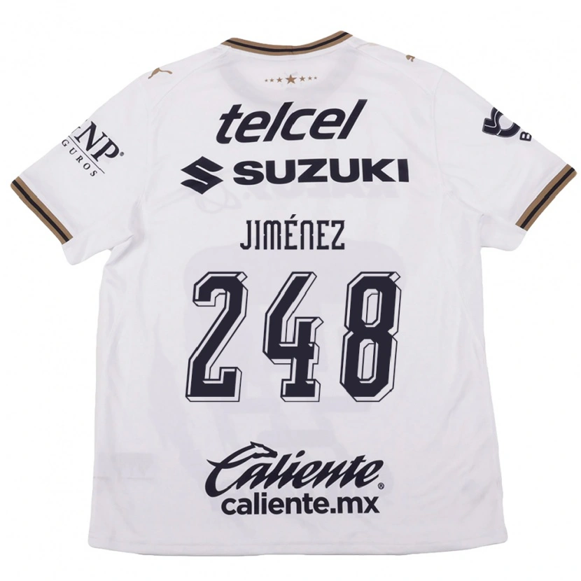 Danxen Kinderen Iker Jiménez #248 Wit Zwart Bruin Uitshirt Uittenue 2026/27 T-Shirt