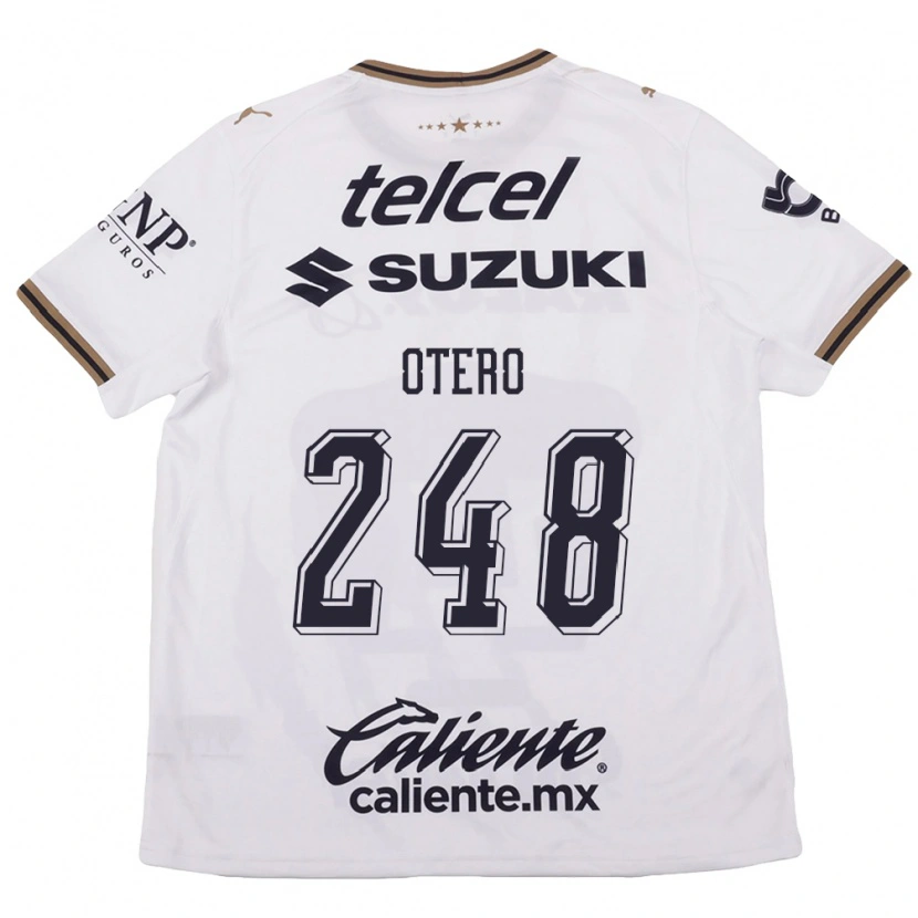 Danxen Kinderen Jonathan Otero #248 Wit Zwart Bruin Uitshirt Uittenue 2026/27 T-Shirt