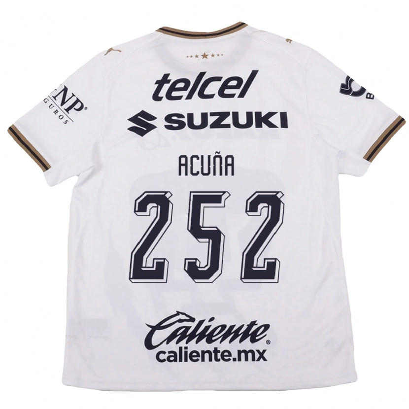Danxen Kinderen José Acuña #252 Wit Zwart Bruin Uitshirt Uittenue 2026/27 T-Shirt