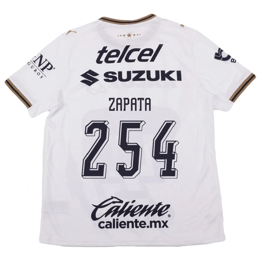 Danxen Kinderen Jan Zapata #254 Wit Zwart Bruin Uitshirt Uittenue 2026/27 T-Shirt