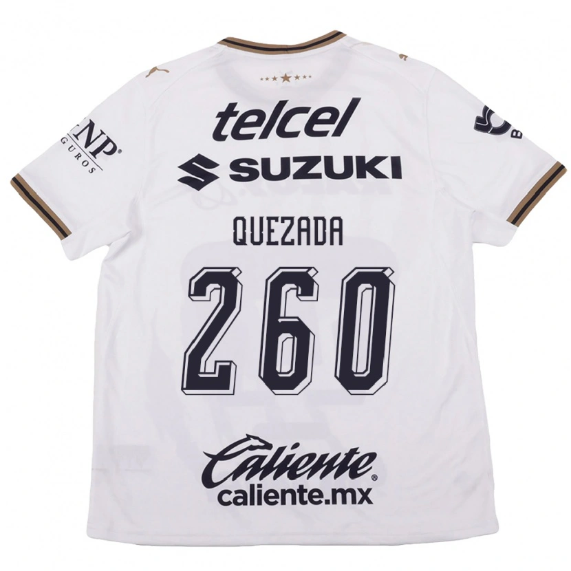 Danxen Kinderen Héctor Quezada #260 Wit Zwart Bruin Uitshirt Uittenue 2026/27 T-Shirt