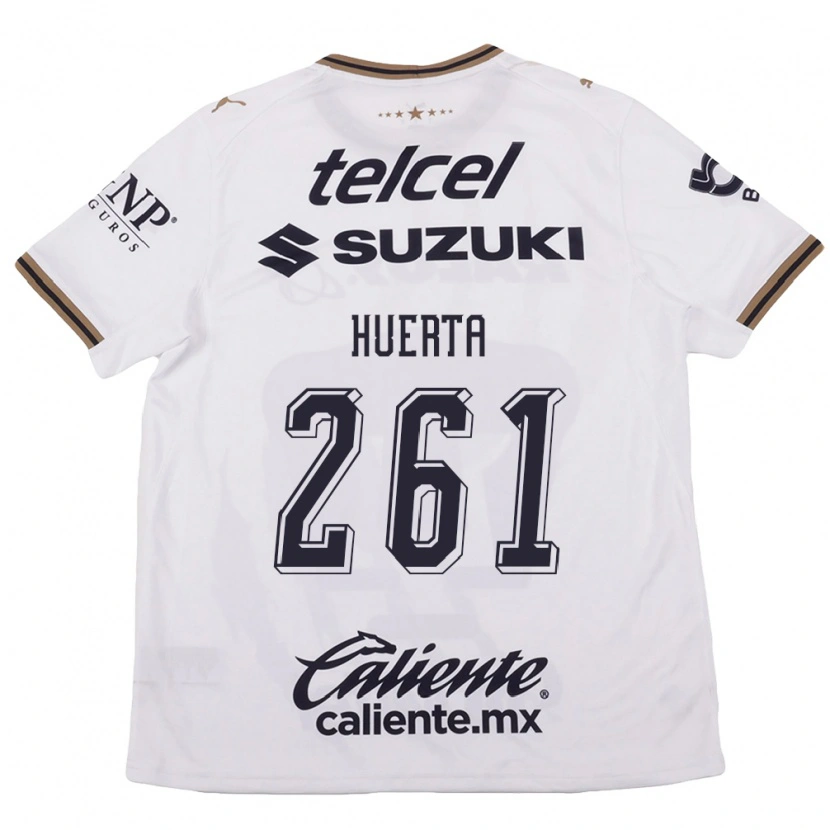 Danxen Kinderen José Huerta #261 Wit Zwart Bruin Uitshirt Uittenue 2026/27 T-Shirt
