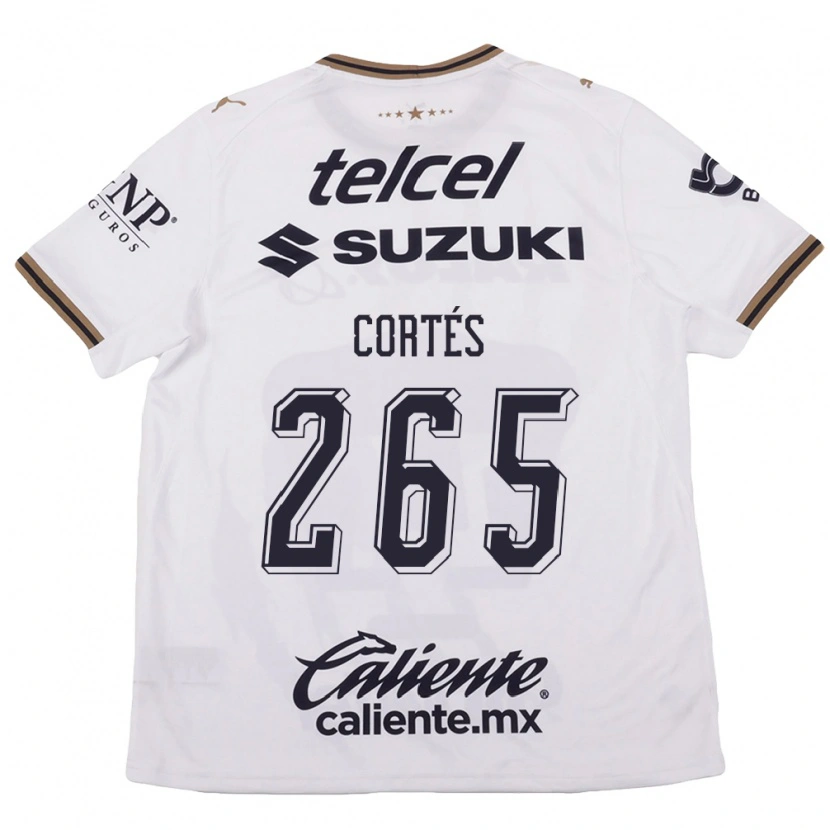 Danxen Kinderen Jhostyn Cortés #265 Wit Zwart Bruin Uitshirt Uittenue 2026/27 T-Shirt
