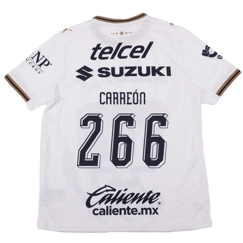 Danxen Kinderen Rogelio Carreón #266 Wit Zwart Bruin Uitshirt Uittenue 2026/27 T-Shirt