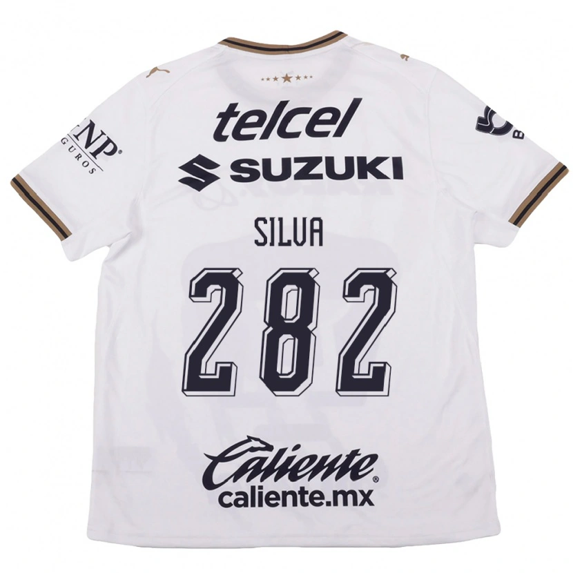 Danxen Kinderen Cristiano Silva #282 Wit Zwart Bruin Uitshirt Uittenue 2026/27 T-Shirt