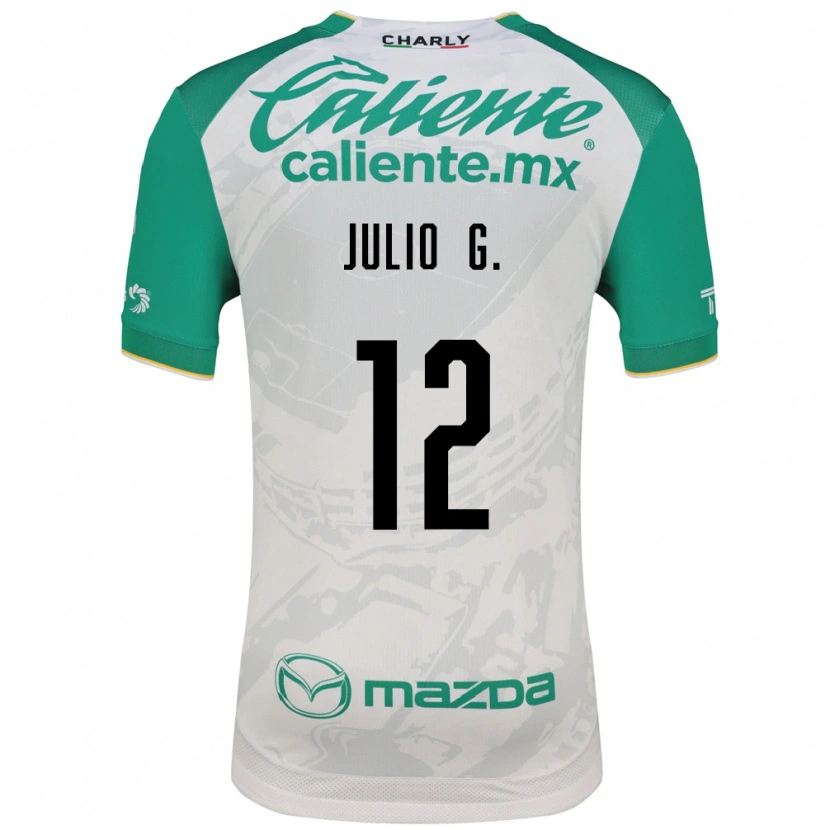 Danxen Kinderen Julio González #12 Lichtgroen Wit Uitshirt Uittenue 2026/27 T-Shirt