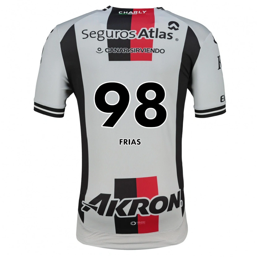 Danxen Kinderen Adonis Frías #98 Wit Rood Zwart Uitshirt Uittenue 2026/27 T-Shirt