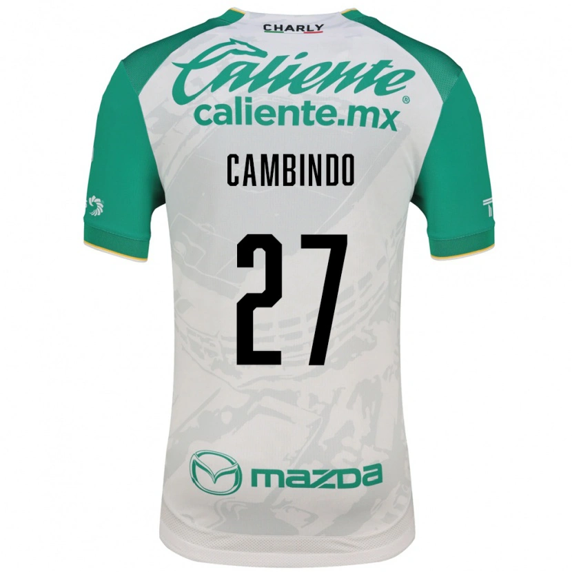 Danxen Kinderen Díber Cambindo #27 Lichtgroen Wit Uitshirt Uittenue 2026/27 T-Shirt