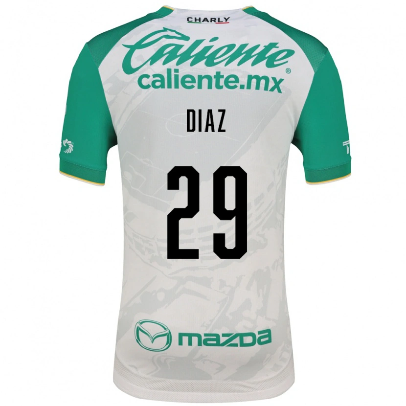 Danxen Kinderen Kenia Díaz #29 Lichtgroen Wit Uitshirt Uittenue 2026/27 T-Shirt