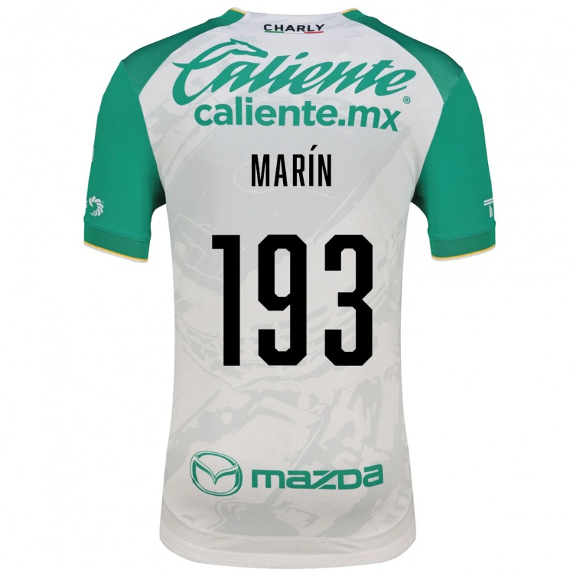 Danxen Kinderen Duilio Marín #193 Lichtgroen Wit Uitshirt Uittenue 2026/27 T-Shirt