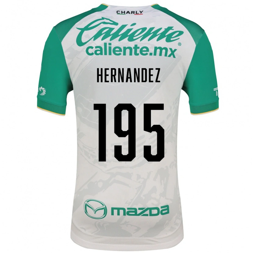Danxen Kinderen Fernando Hernández #195 Lichtgroen Wit Uitshirt Uittenue 2026/27 T-Shirt