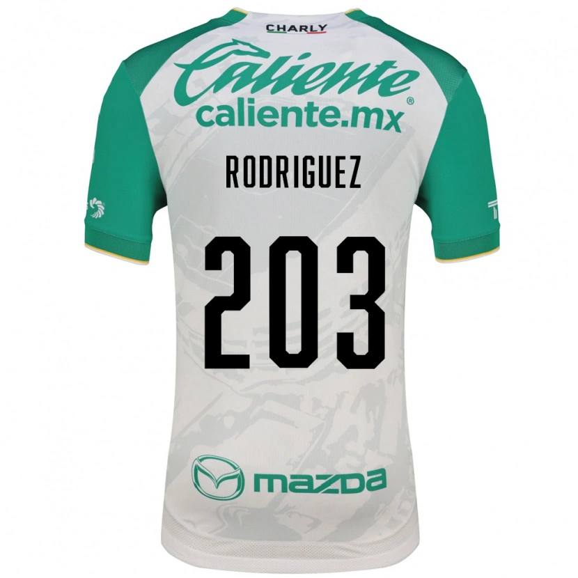 Danxen Kinderen César Rodríguez #203 Lichtgroen Wit Uitshirt Uittenue 2026/27 T-Shirt