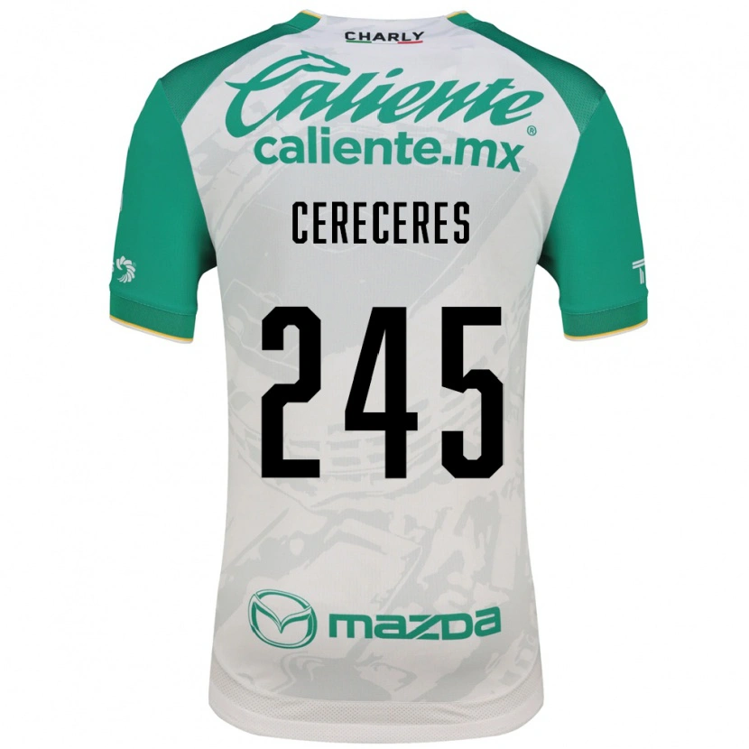 Danxen Kinderen Thomas Cereceres #245 Lichtgroen Wit Uitshirt Uittenue 2026/27 T-Shirt
