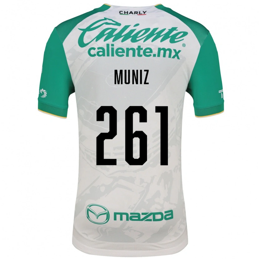 Danxen Kinderen César Muñiz #261 Lichtgroen Wit Uitshirt Uittenue 2026/27 T-Shirt