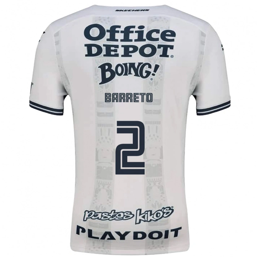 Danxen Kinderen Sergio Barreto #2 Rood Wit Zwart Uitshirt Uittenue 2026/27 T-Shirt
