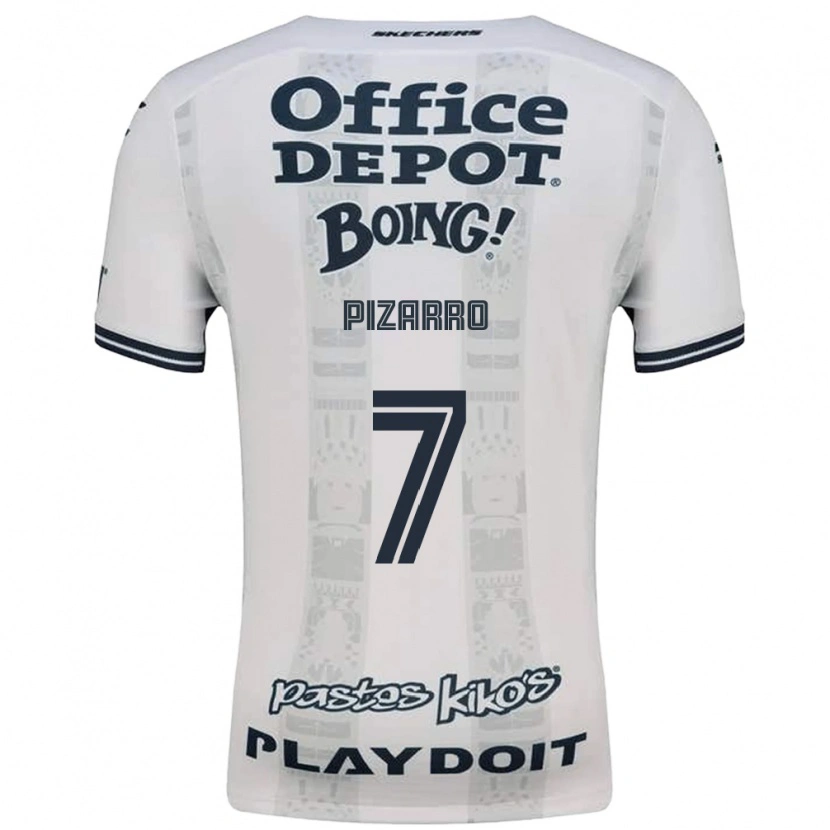 Danxen Kinderen Rodolfo Pizarro #7 Rood Wit Zwart Uitshirt Uittenue 2026/27 T-Shirt
