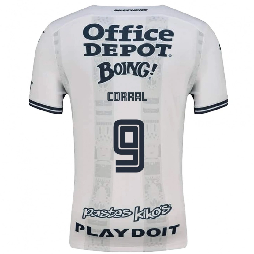 Danxen Kinderen Charlyn Corral #9 Rood Wit Zwart Uitshirt Uittenue 2026/27 T-Shirt