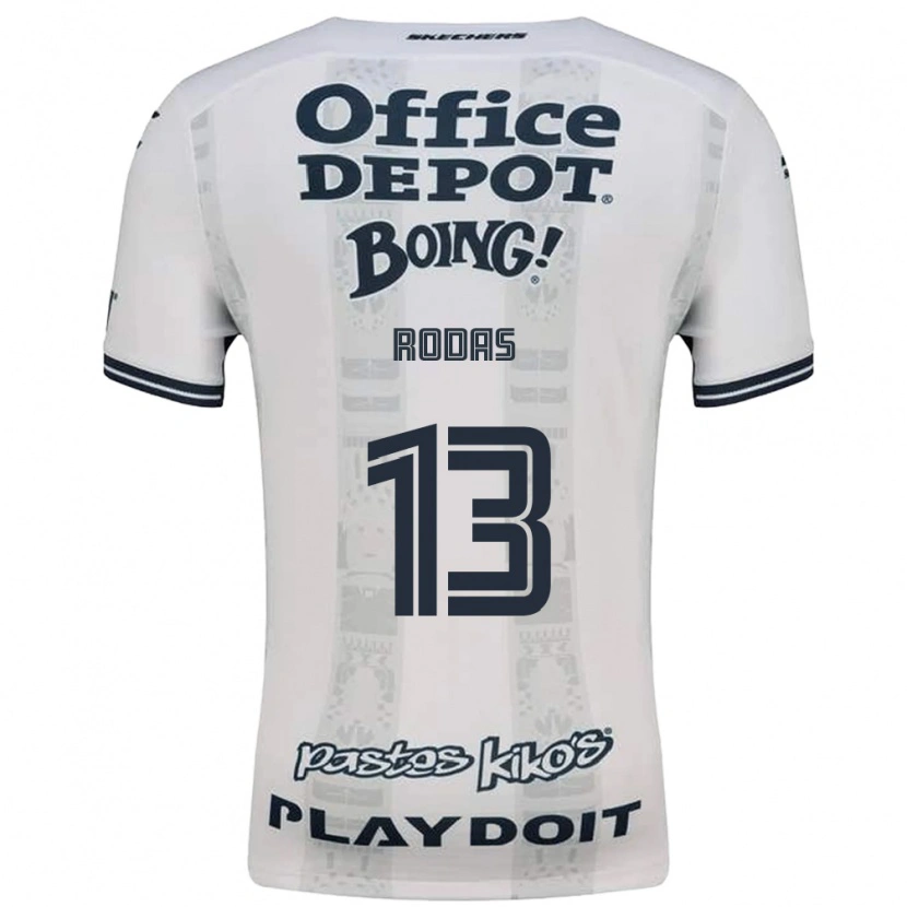 Danxen Kinderen Carlos Rodas #13 Rood Wit Zwart Uitshirt Uittenue 2026/27 T-Shirt