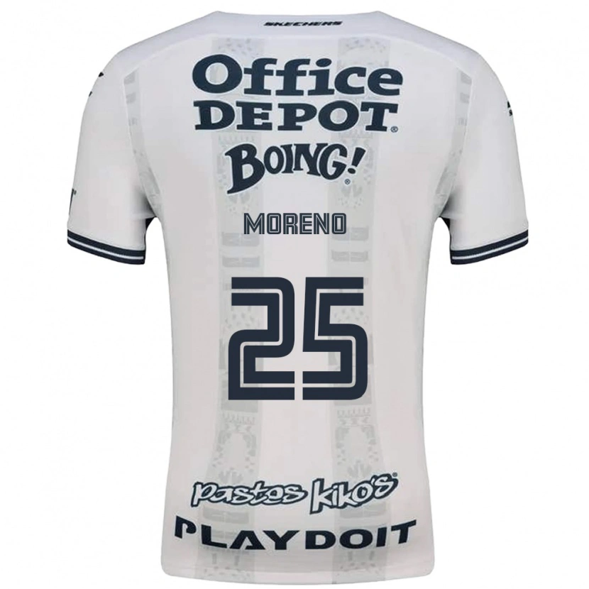 Danxen Kinderen Carlos Moreno #25 Rood Wit Zwart Uitshirt Uittenue 2026/27 T-Shirt
