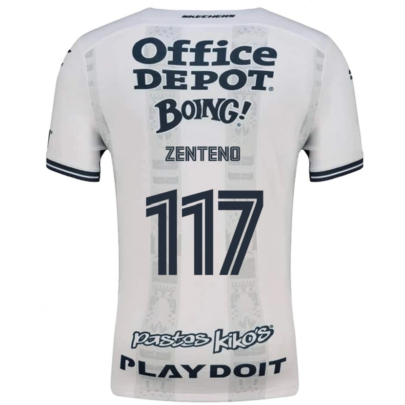 Danxen Kinderen Gustavo Zenteno #117 Rood Wit Zwart Uitshirt Uittenue 2026/27 T-Shirt