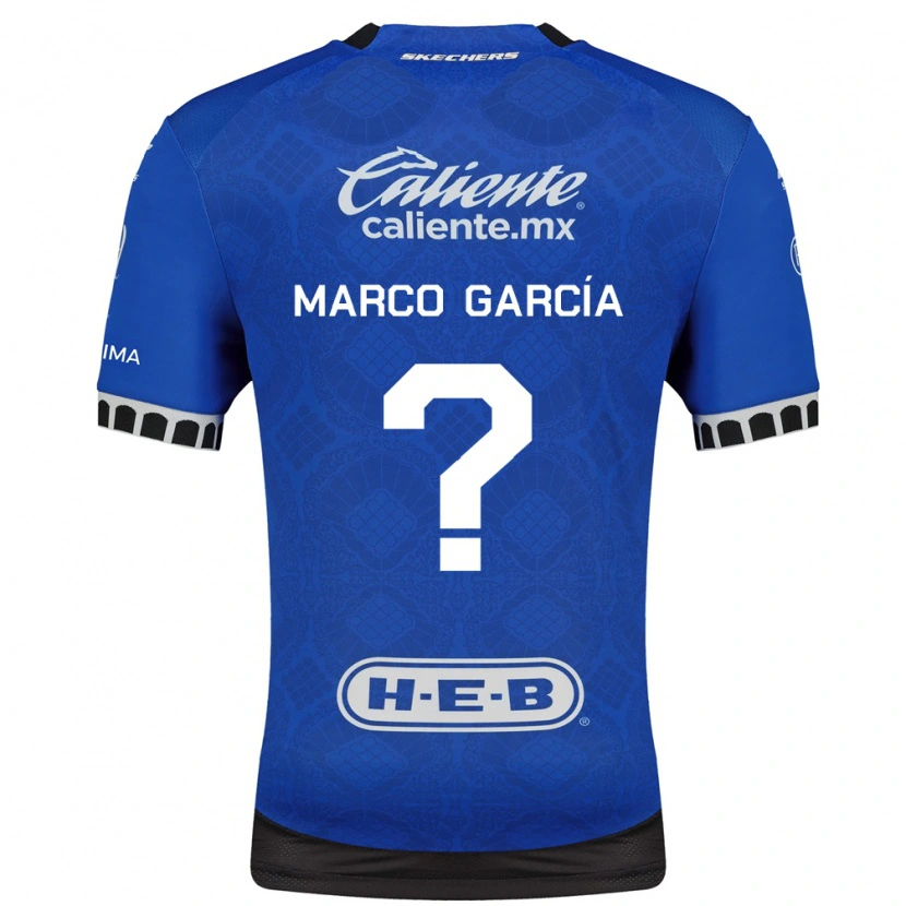 Danxen Kinderen Marco Garcia #0 Koninklijk Blauw Wit Zwart Uitshirt Uittenue 2026/27 T-Shirt