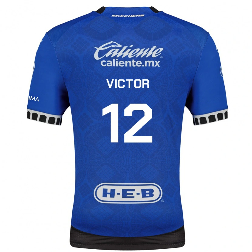 Danxen Kinderen Paulo Victor #12 Koninklijk Blauw Wit Zwart Uitshirt Uittenue 2026/27 T-Shirt