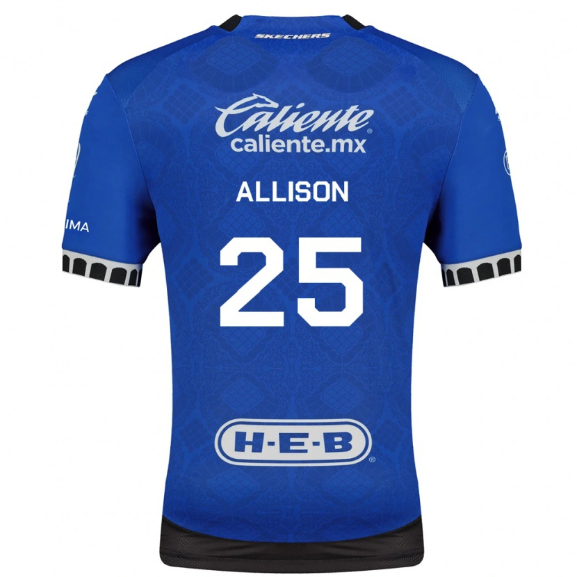 Danxen Kinderen Guillermo Allison #25 Koninklijk Blauw Wit Zwart Uitshirt Uittenue 2026/27 T-Shirt