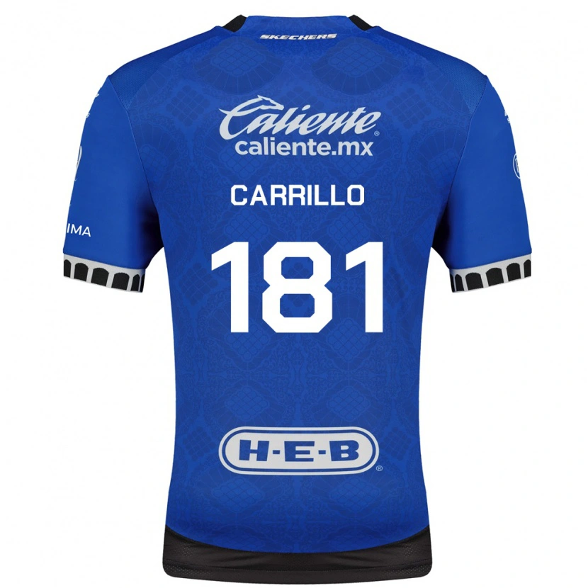 Danxen Kinderen Ángel Carrillo #181 Koninklijk Blauw Wit Zwart Uitshirt Uittenue 2026/27 T-Shirt