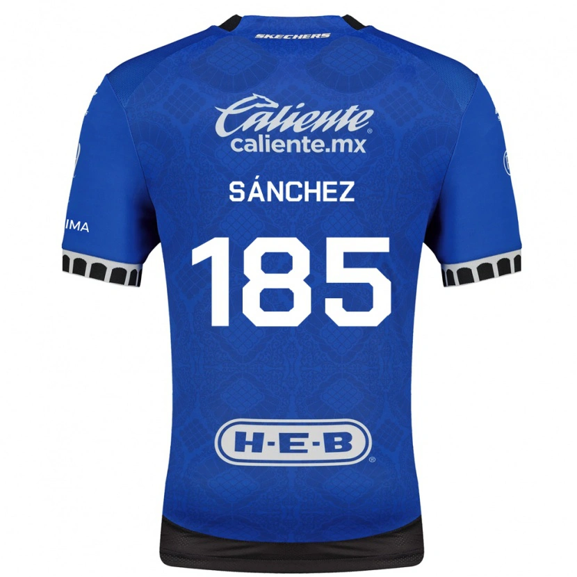 Danxen Kinderen Saúl Sánchez #185 Koninklijk Blauw Wit Zwart Uitshirt Uittenue 2026/27 T-Shirt