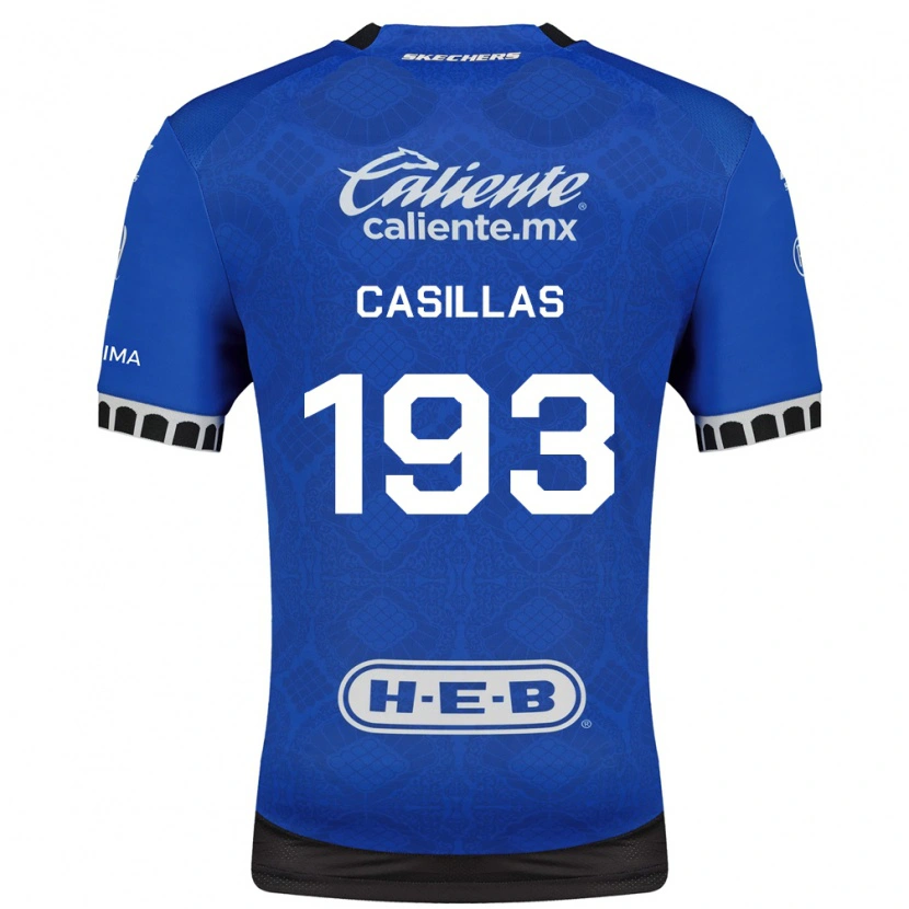 Danxen Kinderen Mauricio Casillas #193 Koninklijk Blauw Wit Zwart Uitshirt Uittenue 2026/27 T-Shirt
