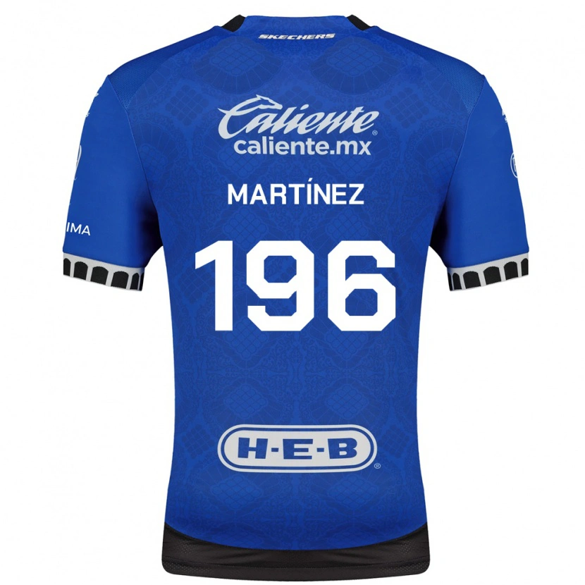 Danxen Kinderen Diego Martínez #196 Koninklijk Blauw Wit Zwart Uitshirt Uittenue 2026/27 T-Shirt