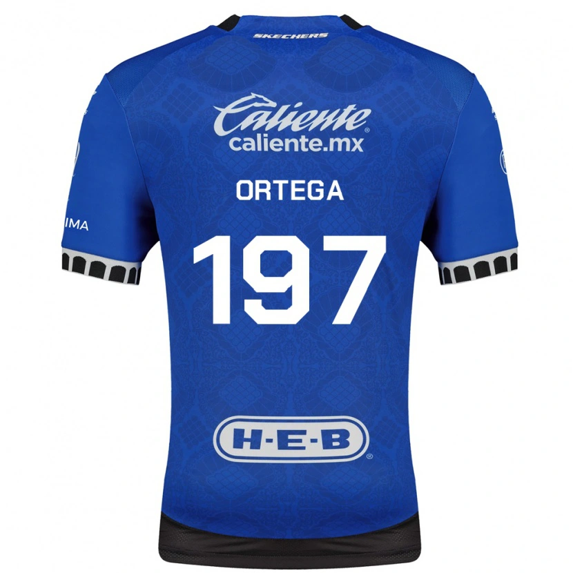 Danxen Kinderen Javier Ortega #197 Koninklijk Blauw Wit Zwart Uitshirt Uittenue 2026/27 T-Shirt