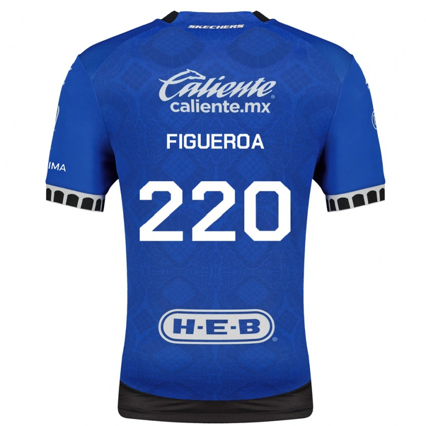 Danxen Kinderen Christopher Figueroa #220 Koninklijk Blauw Wit Zwart Uitshirt Uittenue 2026/27 T-Shirt