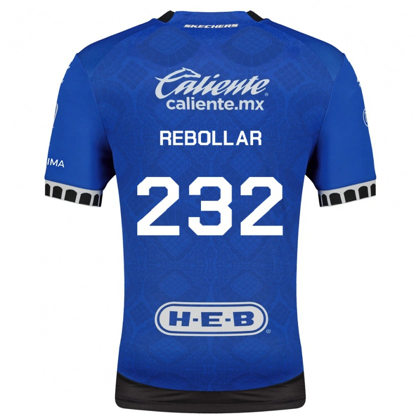 Danxen Kinderen Jonathan Rebollar #232 Koninklijk Blauw Wit Zwart Uitshirt Uittenue 2026/27 T-Shirt