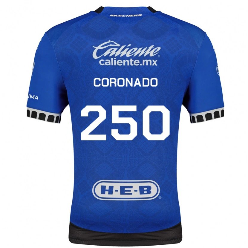 Danxen Kinderen Maximiliano Coronado #250 Koninklijk Blauw Wit Zwart Uitshirt Uittenue 2026/27 T-Shirt